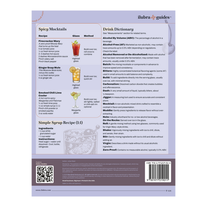 Mocktails Recipe Guide: Your At-a-Glance Companion (Laminated Print)